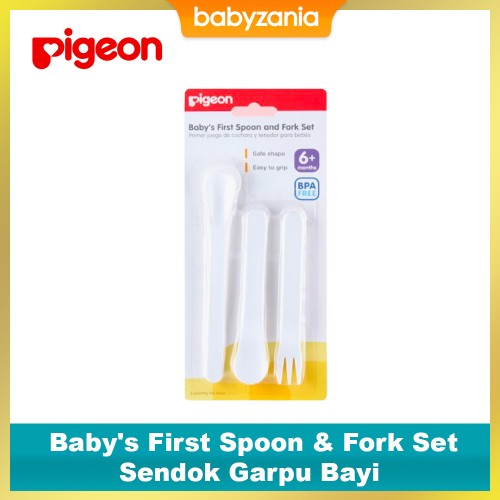Pigeon Baby's First Spoon & Fork Set 6m+